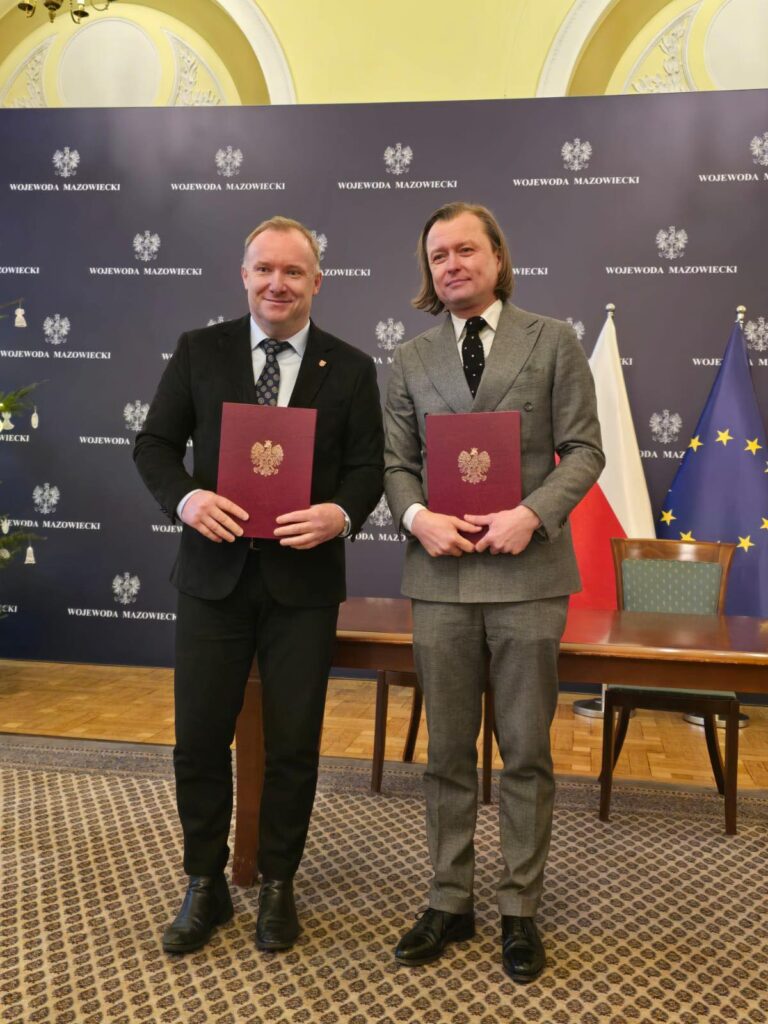 Podpisanie umowy - Wojewoda Mazowiecki, Starosta Powiatu Żyrardowskiego